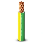لفة سلك كهرباء مفرد 2.5 مم2 450/750 فولت، موصل نحاس مجدول PVC عزل، اصفر/اخضر | شركة الفنار