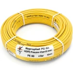 Neproplast HDPE Pipes PE 80 Pressure 4 Bar Diameter 50 mm Thickness 1.8 mm Yellow | NEPROPLAST