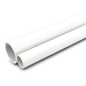 مواسير UPVC جدول 40 مقاس 1 إنش سمك 3.38 مم لون أبيض