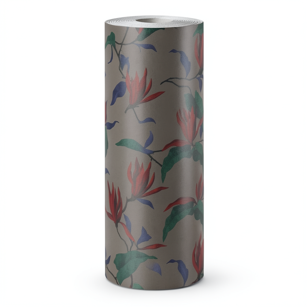 Floral Wallpaper 10m x 0.53m Dark Beige, Model 440430