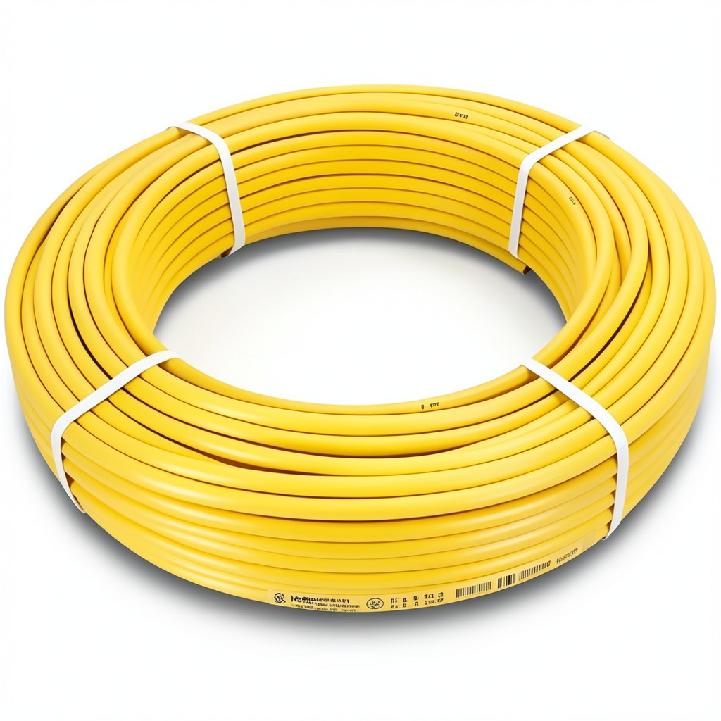 أنابيب HDPE نيبروبلاست PE 80 ضغط 4 بار قطر خارجي 110 مم سمك 3.4 مم لون أصفر | نيبروبلاست