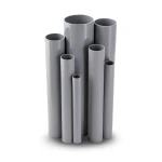 مواسير UPVC ضغط اسمي 10/20 بار قطر خارجي 225 مم سمك 10.8 مم لون رمادي