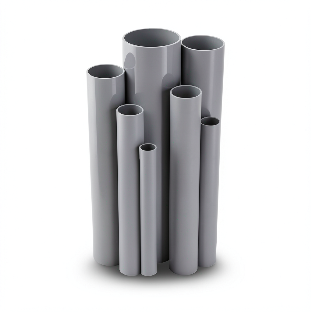 UPVC Pipes Nominal Pressure 10/20 Bar Outside Diameter 225 mm Thickness 10.8 mm Gray