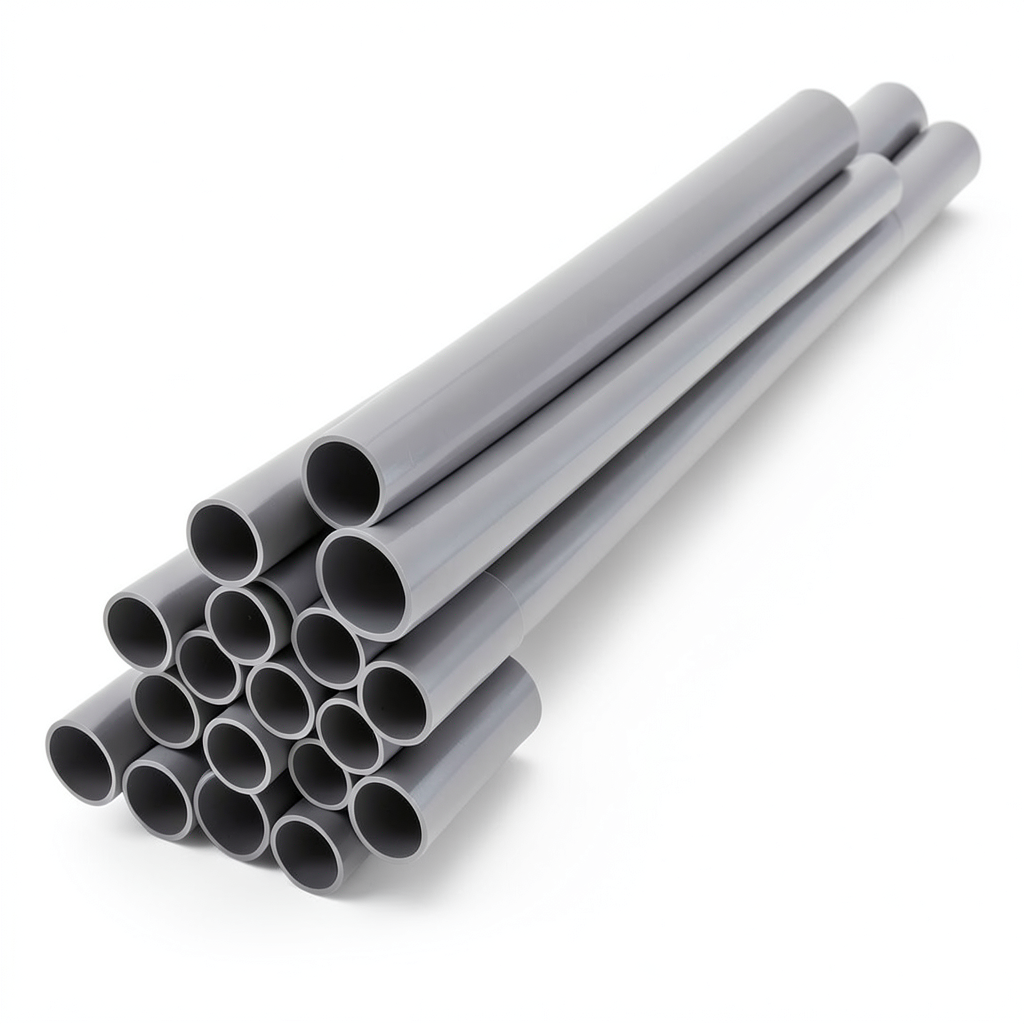 UPVC Pipes Nominal Pressure 16/20 Bar Outside Diameter 225 mm Thickness 16.7 mm Gray