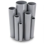 مواسير UPVC ضغط 6/20 بار قطر خارجي 250 مم سمك 7.3 مم لون رمادي