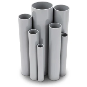 مواسير UPVC ضغط اسمي 16/20 بار قطر خارجي 250 مم سمك 18.6 مم لون رمادي