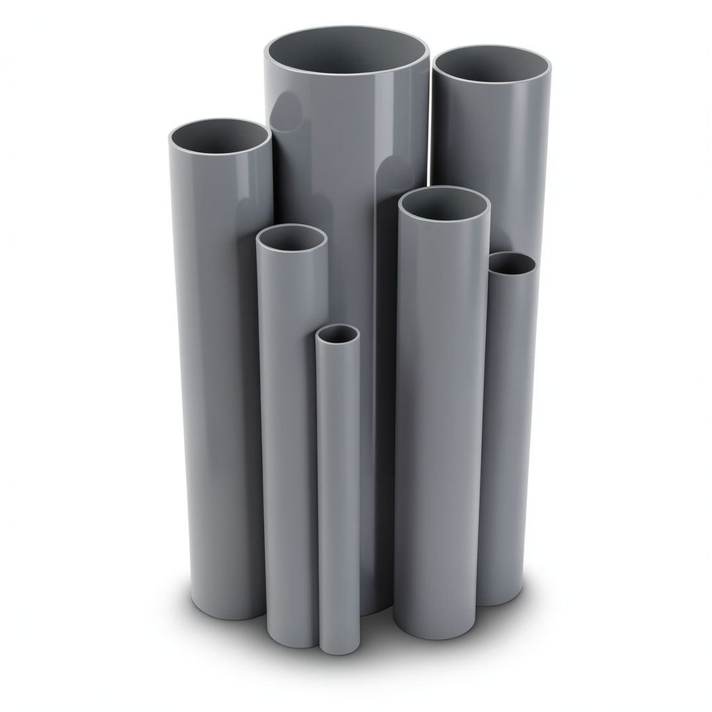 UPVC Pipes Nominal Pressure 6/20 Bar Outside Diameter 280 mm Thickness 8.2 mm Gray