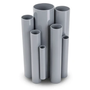 مواسير UPVC ضغط اسمي 16/20 بار قطر خارجي 280 مم سمك 20.8 مم لون رمادي