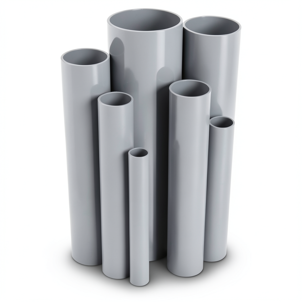 مواسير UPVC ضغط 6/20 بار قطر خارجي 315 مم سمك 9.2 مم لون رمادي