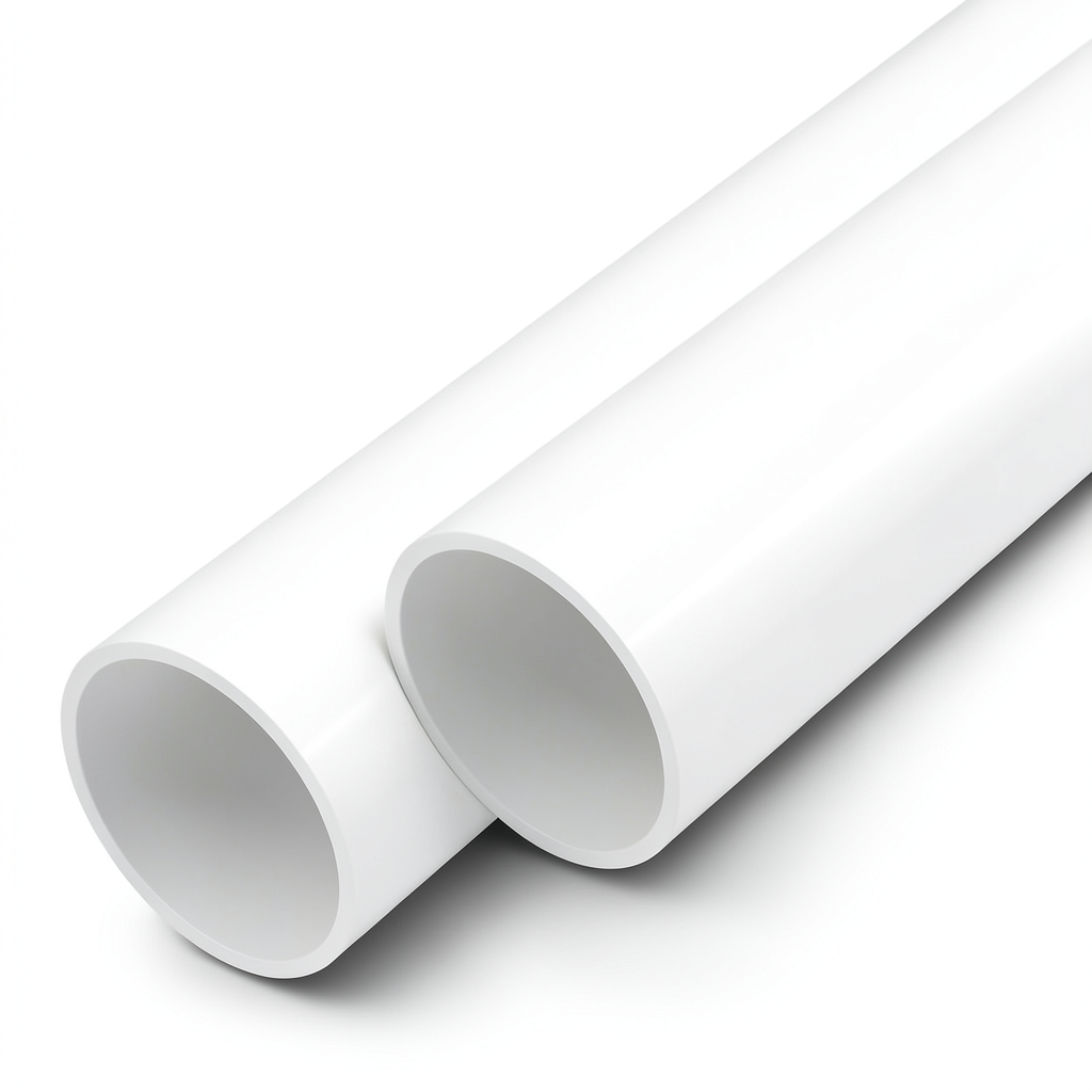 UPVC Pipes Sewage Drainage System 8 inch Size Thickness 8.18 mm White