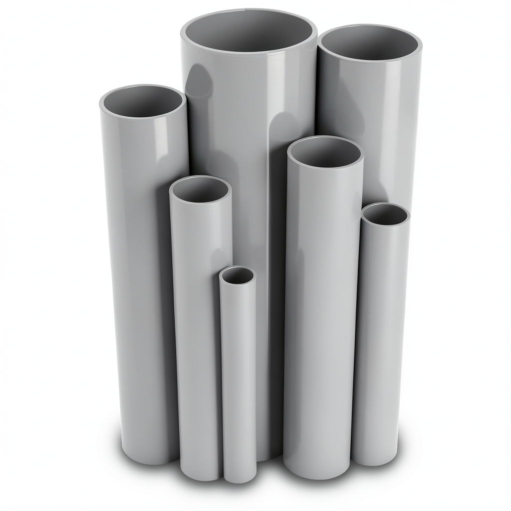 مواسير UPVC ضغط 16/20 بار، قطر خارجي 315 مم، سمك 23.4 مم، لون رمادي