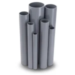 مواسير UPVC ضغط 10/20 بار قطر خارجي 400 مم سمك 19.1 مم لون رمادي