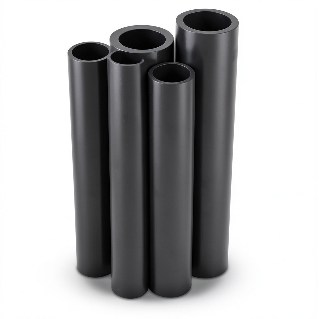 HDPE Pipes Outside Diameter 50 mm Thickness 4.6 mm Black