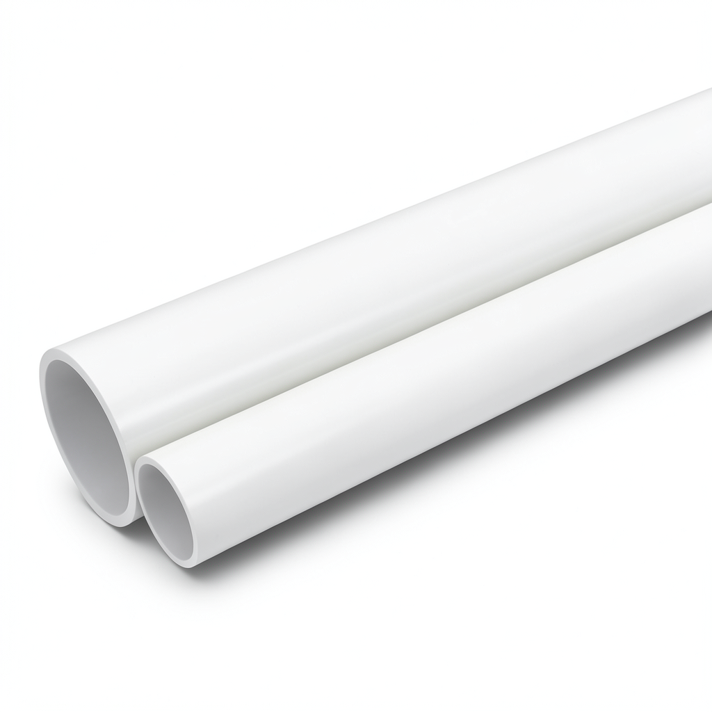 أنابيب UPVC جدول 40 مقاس ¼ 1 إنش سمك 3.56 مم لون أبيض