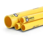 HDPE Pipes PE 80 Pressure 4 Bar Outside Diameter 140 mm Thickness 4.3 mm Yellow | NEPROPLAST