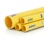HDPE Pipes PE 80 Pressure 4 Bar Outside Diameter 200 mm Thickness 6.2 mm Yellow | NEPROPLAST