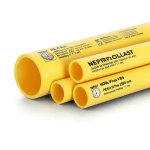 HDPE Pipes PE 80 Pressure 4 Bar Outside Diameter 250 mm Thickness 7.7 mm Yellow | NEPROPLAST