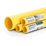 HDPE Pipes PE 80 Pressure 4 Bar Outside Diameter 400 mm Thickness 12.3 mm Yellow | NEPROPLAST