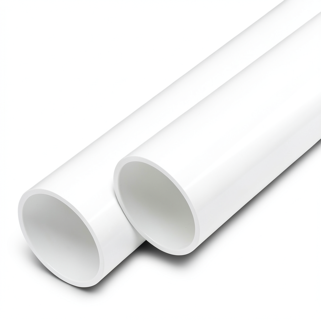 UPVC Pipes Sewage Drainage System 8 inch Size Thickness 8.18 mm White