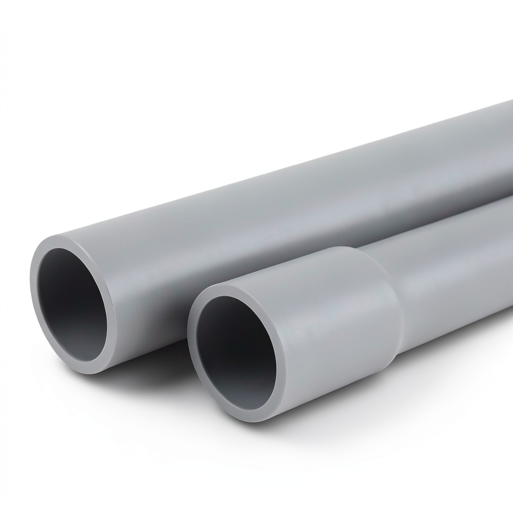 UPVC Pipes Sewage/Drainage System Size 40 mm Thickness 3 mm Gray Color