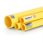 HDPE Pipes PE 80 Pressure 4 Bar 500 mm Diameter 15.3 mm Thickness Yellow | NEPROPLAST