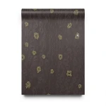 Italian Wallpaper Dark Brown Patterned Design 10mx0.70m