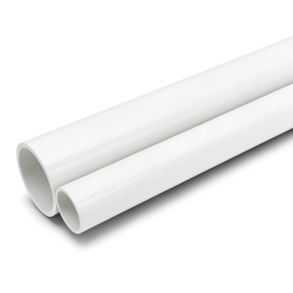 مواسير UPVC جدول 40 مقاس ½ 1 إنش سمك 3.68 مم لون أبيض