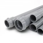 مواسير UPVC الوطنية ضغط 10 بار  قطر خارجي 110 مم سمك 4.2 مم لون رمادي