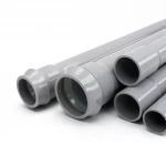 مواسير UPVC الوطنية ضغط 10 بار  قطر خارجي 125 مم سمك 4.8 مم لون رمادي