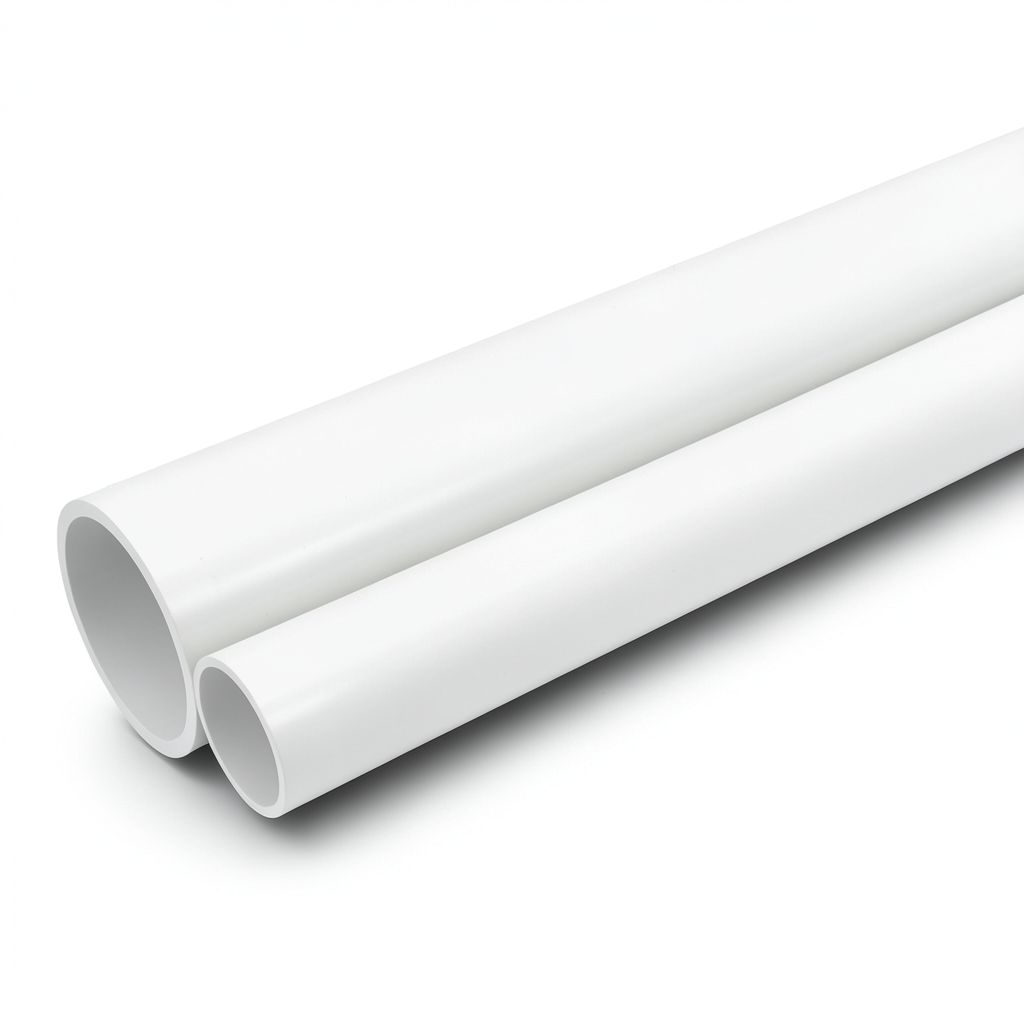 مواسير UPVC جدول 40 مقاس ½ 2 إنش سمك 5.16 مم لون أبيض
