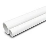 أنابيب UPVC جدول 40 مقاس 8 إنش سمك 8.18 مم لون أبيض