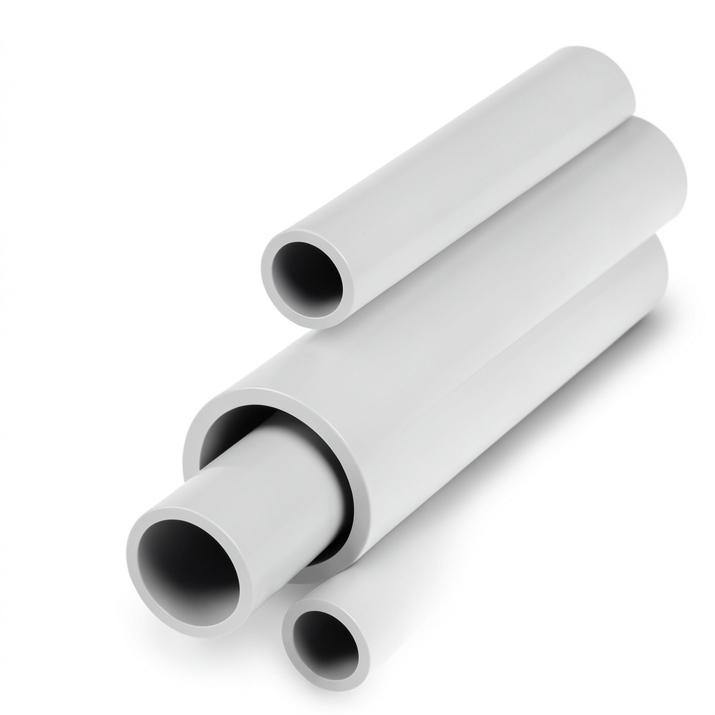 مواسير UPVC جدول 40 مقاس ½ إنش سمك 2.77 مم لون رمادي فاتح