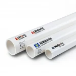 انابيب بلاستيك UPVC  ماركة الوطنيه جدول 40  مقاس ¾ إنش سمك 2.9 مم وزن 0.33 كجم / متر  لون أبيض