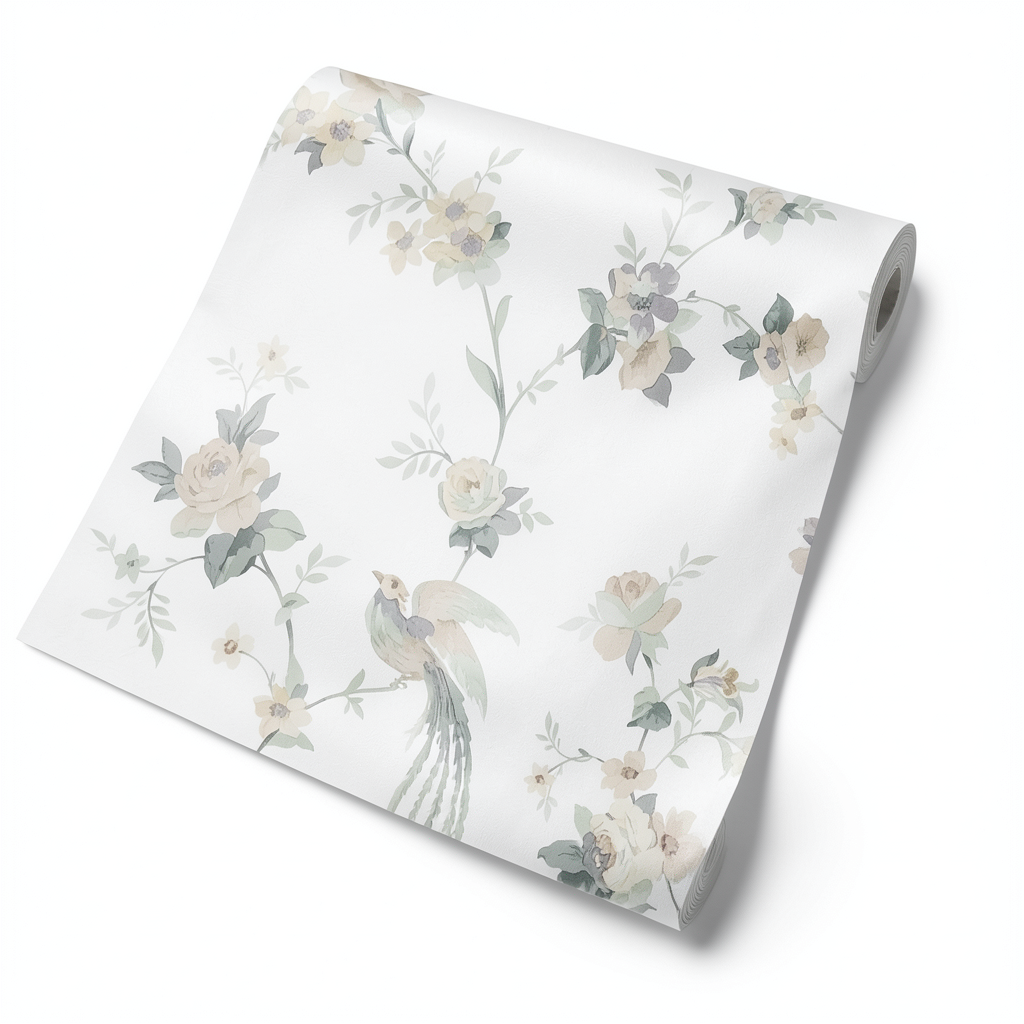 Floral Wallpaper 10m x 0.53m Multicolor, Model 440614