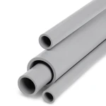 مواسير UPVC جدول 40 مقاس 1 إنش سمك 3.38 مم لون رمادي فاتح