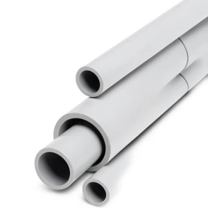 مواسير UPVC جدول 40 مقاس 2 إنش سمك 3.91 مم لون رمادي فاتح