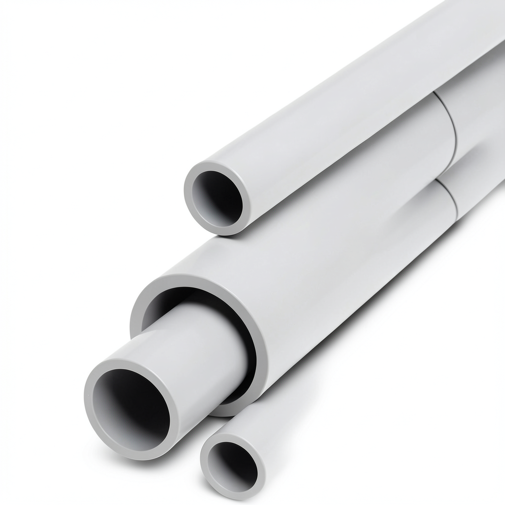 UPVC Pipes Schedule 40 Size 2 Inch Thickness 3.91 mm Light Gray