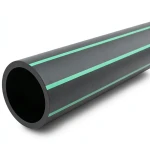 مواسير HDPE الراجحي قطر خارجي 50 مم سمك 3 مم أسود مع خطوط خضراء
