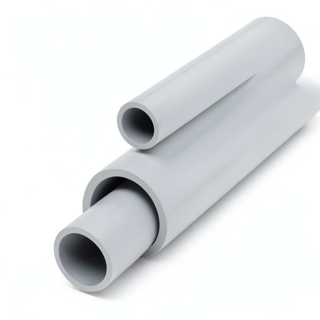 مواسير UPVC جدول 40 مقاس 3 إنش سمك 5.49 مم لون رمادي فاتح