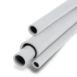 UPVC Pipes Schedule 40 Size 8 Inch Thickness 8.18 mm Light Gray