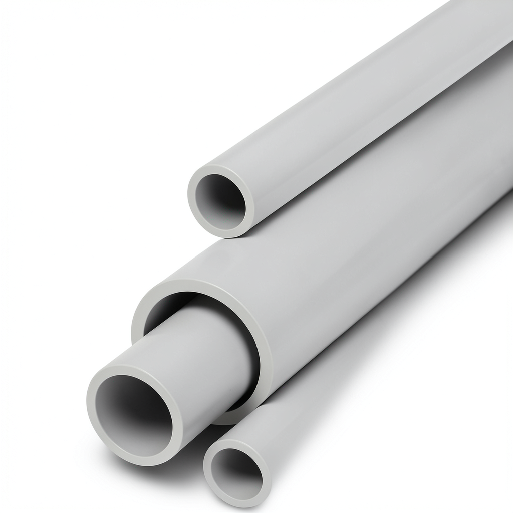 UPVC Pipes Schedule 80 Size ½ Inch Thickness 3.73 mm Light Gray