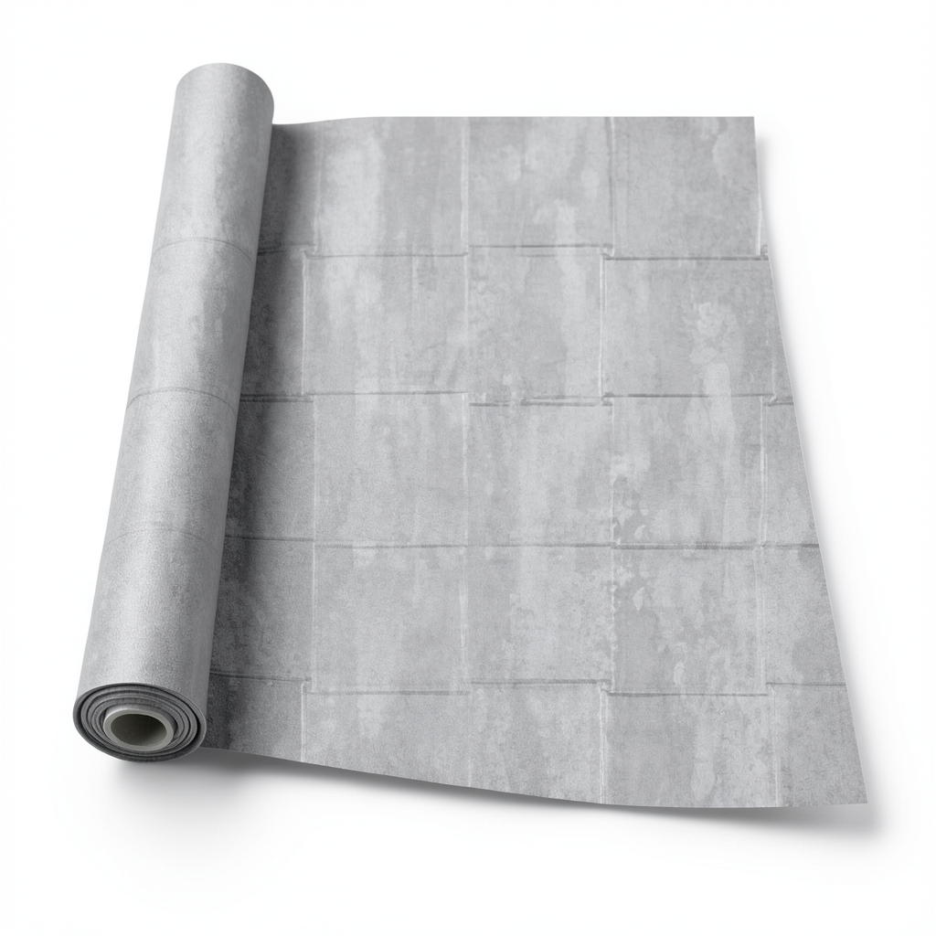 Italian Wallpaper 10m x 0.53m Gray Color, Model 41214