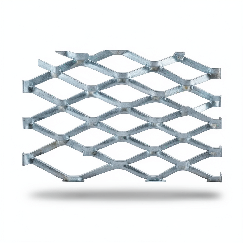 Galvanised Steel Expanded Metal Mesh Bahri Thickness 1.7 mm Width 2.44 meter Length 2 meter