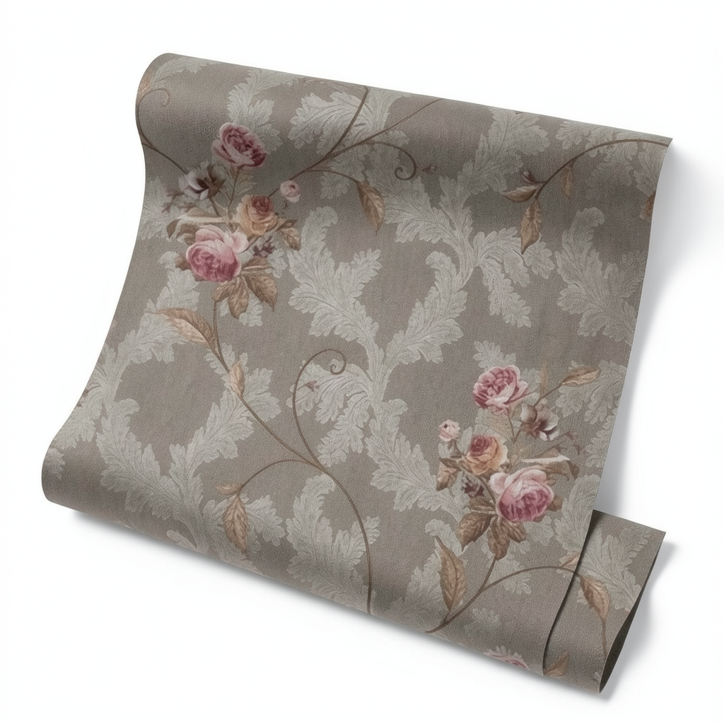 Italian Wall Decoration 10m x 1.06m Dark Beige, Model 7301