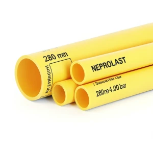 HDPE Pipes PE 80 Pressure 4 Bar Outside Diameter 280 mm Thickness 8.6 mm Yellow | NEPROPLAST
