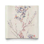 Italian Wallpaper Floral Design 10m x 1.06m Beige Color