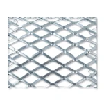 Galvanised Steel Expanded Metal Mesh Bahri Thickness 2.3 mm Width 2.44 m Length 1 m