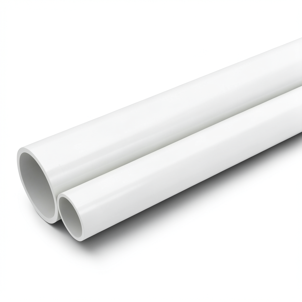 مواسير UPVC جدول 40 مقاس ½ 1 إنش سمك 3.68 مم لون أبيض