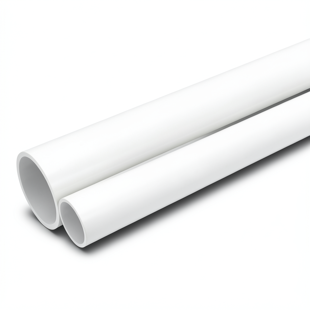مواسير UPVC جدول 40 مقاس ½ 2 إنش سمك 5.16 مم لون أبيض
