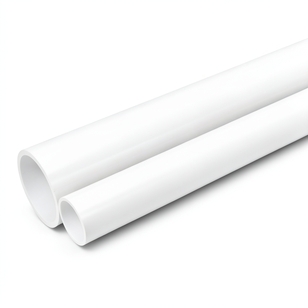 أنابيب UPVC جدول 40 مقاس 4 إنش سمك 6.02 مم لون أبيض